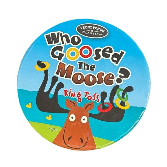 Front Porch Classics Who Goosed the Moose? Ring Toss Game - Picture 2 of 6